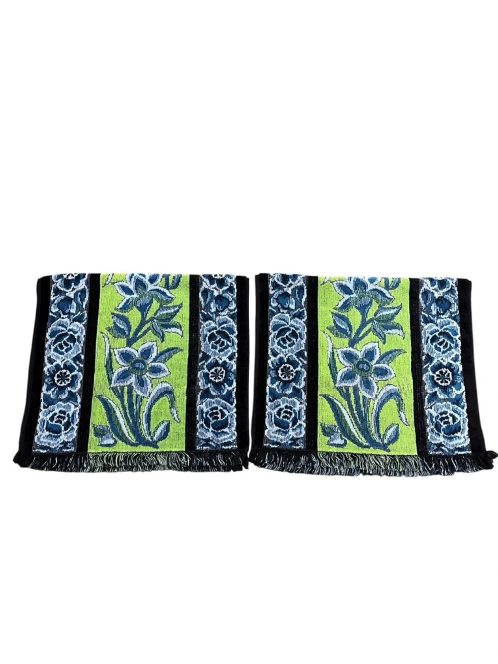 Vintage 70’s Fieldcrest Retro Floral Set Of 2 Towels